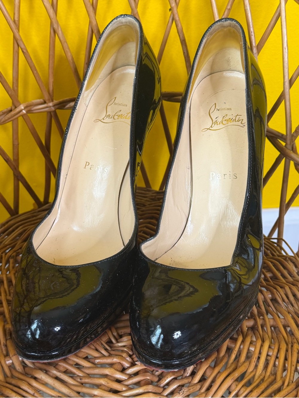 christian louboutin black heels size 39 - Picture 2 of 9